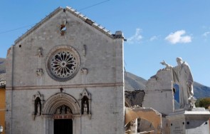 Norcia, la cattedrale di San Benedetto dopo il sisma